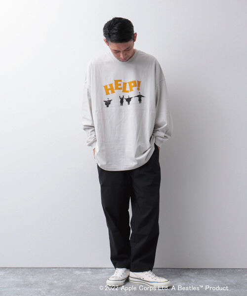 GOOD ROCK SPEED(グッドロックスピード)の「【Good Rock Speed】THE BEATLES ビートルズ 別注ビッグシルエット ロンT(Tシャツ/カットソー・メンズ・ホワイト/ベージュ/グレー・M/L)」の13枚目の写真