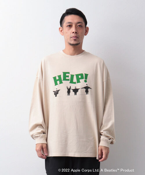 GOOD ROCK SPEED(グッドロックスピード)の「【Good Rock Speed】THE BEATLES ビートルズ 別注ビッグシルエット ロンT(Tシャツ/カットソー・メンズ・ホワイト/ベージュ/グレー・M/L)」の5枚目の写真