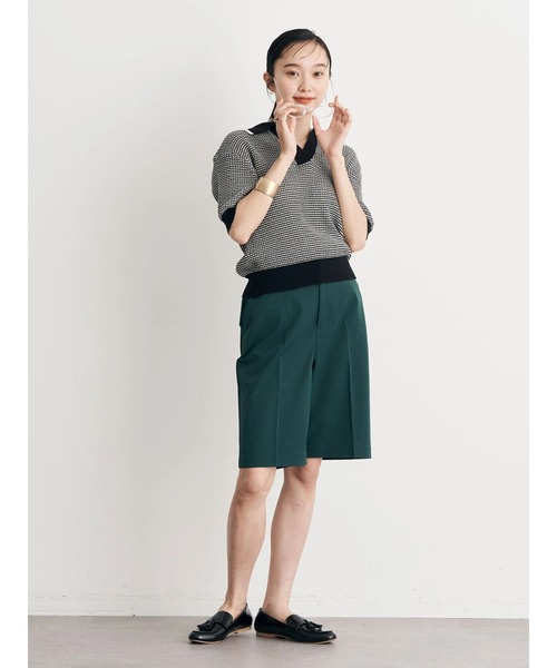 earth music&ecology（アースミュージックアンドエコロジー）の「チノショートパンツ（チノパンツ・レディース・ダークグリーン/ベージュ/バーガンディー/ダークネイビー・S/M/L）」の11枚目の写真