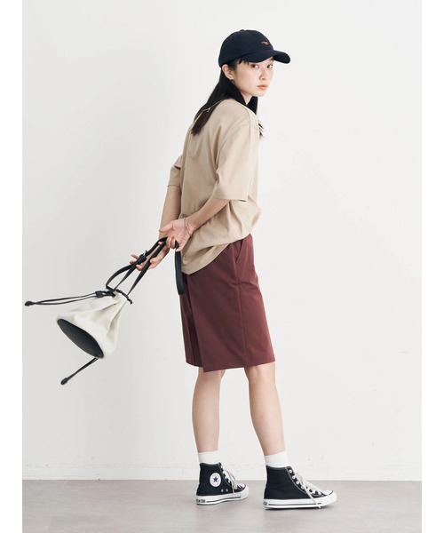 earth music&ecology（アースミュージックアンドエコロジー）の「チノショートパンツ（チノパンツ・レディース・ダークグリーン/ベージュ/バーガンディー/ダークネイビー・S/M/L）」の20枚目の写真