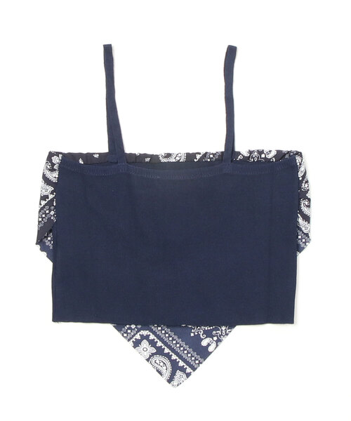 Figments（フィグメンツ）の「バンダナ柄キャミソール（キャミソール・レディース・ホワイト/ネイビー・FREE）」の6枚目の写真