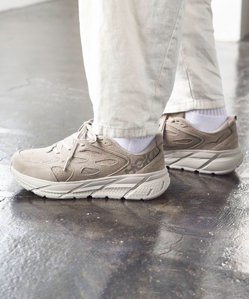 HOKA クリフトン L スエード(ベージュ) 26.5 HOKA（ホカ）の「HOKA CLIFTON L SUEDE / ホカ クリフトン L