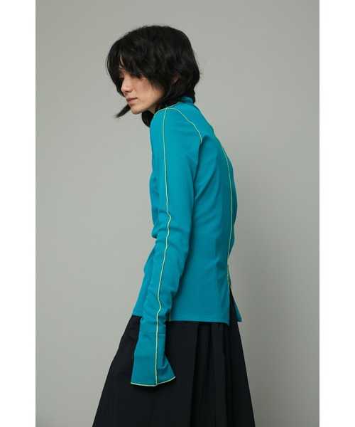 HeRIN.CYE(ヘリンドットサイ)の「Mellow mesh inner tops(Tシャツ/カットソー・レディース・レッド/ネイビー/ターコイズブルー/ライトベージュ/グレー・FREE)」の13枚目の写真