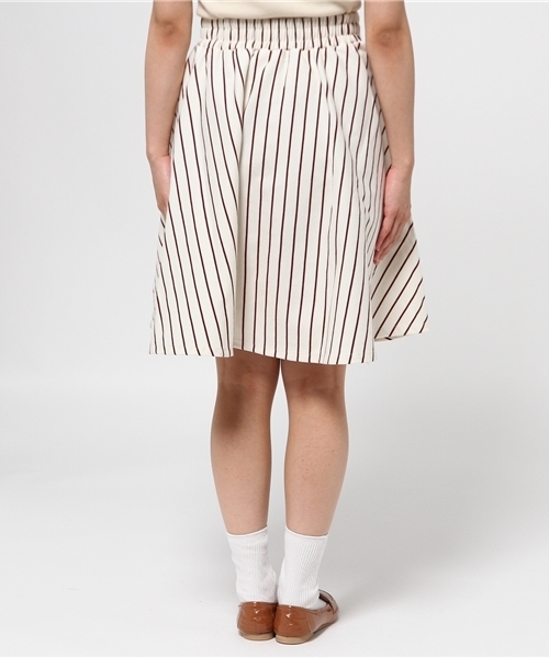 earth music&ecology（アースミュージックアンドエコロジー）の「【すきな丈スカート】ストライプミディフレアスカート（スカート・レディース・アイボリー/ネイビー・FREE）」の5枚目の写真