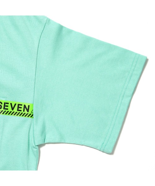 STUDIO SEVEN（スタジオ セブン）の「Caution Line Print Back Pocket Tee【STUDIOSEVEN/スタジオセブン】（Tシャツ/カットソー・メンズ・ホワイト/ミント/ライトピンク・MEDIUM/LARGE/X-LARGE）」の4枚目の写真
