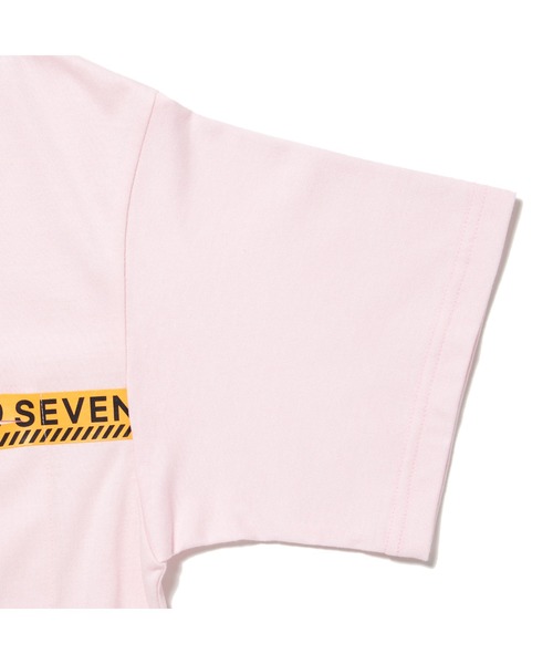 STUDIO SEVEN（スタジオ セブン）の「Caution Line Print Back Pocket Tee【STUDIOSEVEN/スタジオセブン】（Tシャツ/カットソー・メンズ・ホワイト/ミント/ライトピンク・MEDIUM/LARGE/X-LARGE）」の8枚目の写真