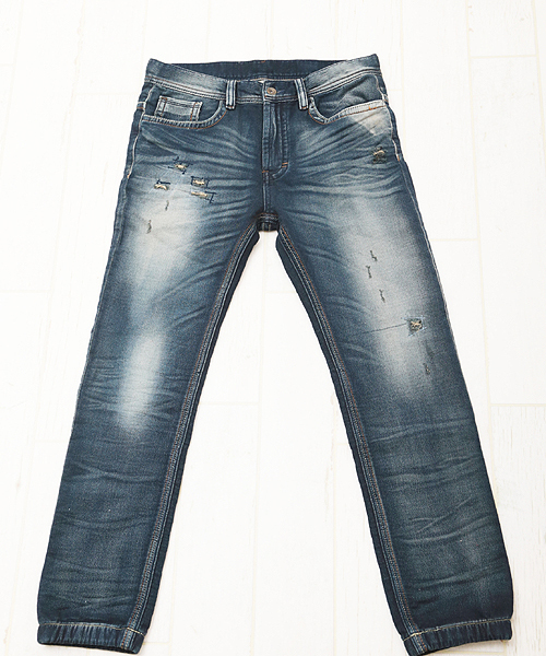 VERTEX & CO.（ヴァーテックスアンドコー）の「mp3384 - ニットデニム加工入りジョガーパンツ（デニムパンツ・メンズ・インディゴブルー・2/1/3）」の5枚目の写真