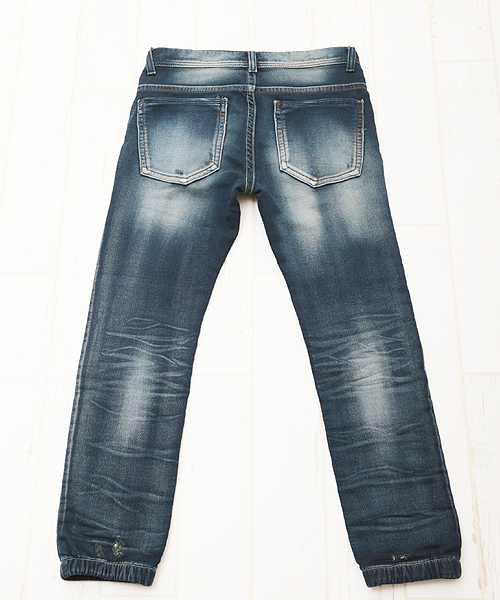 VERTEX & CO.（ヴァーテックスアンドコー）の「mp3384 - ニットデニム加工入りジョガーパンツ（デニムパンツ・メンズ・インディゴブルー・2/1/3）」の9枚目の写真