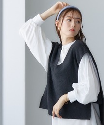 miclat | 大きいサイズ Vネックニットベスト miclat(ベスト)