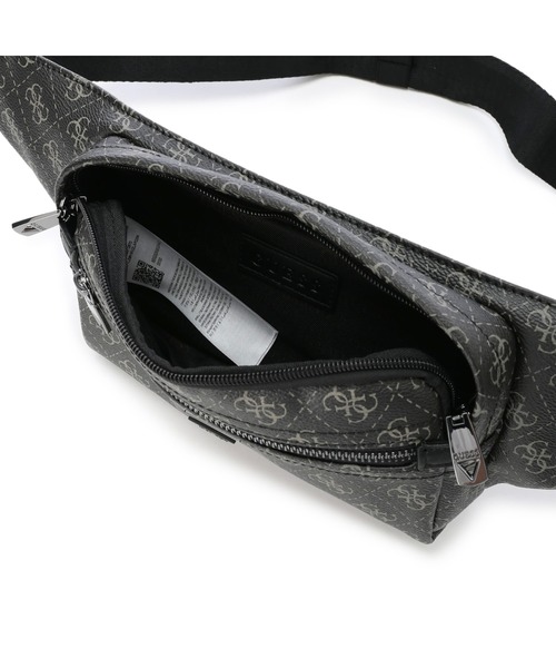 Guess（ゲス）の「VEZZOLA Squared Bum Bag（ボディバッグ/ウエストポーチ・メンズ・グレー・ONE SIZE）」の2枚目の写真