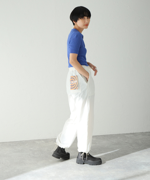 Oriens JOURNAL STANDARD（オリエンス ジャーナルスタンダード）の「C/NY Wide Cargo Pants / コットンナイロンワイドカーゴパンツ（カーゴパンツ・レディース・ホワイト/カーキ/オレンジ・SMALL/MEDIUM）」の11枚目の写真