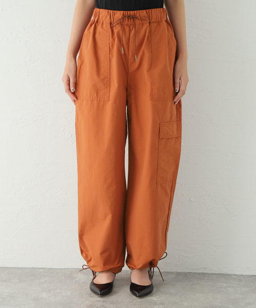 Oriens JOURNAL STANDARD（オリエンス ジャーナルスタンダード）の「C/NY Wide Cargo Pants / コットンナイロンワイドカーゴパンツ（カーゴパンツ・レディース・ホワイト/カーキ/オレンジ・SMALL/MEDIUM）」の16枚目の写真