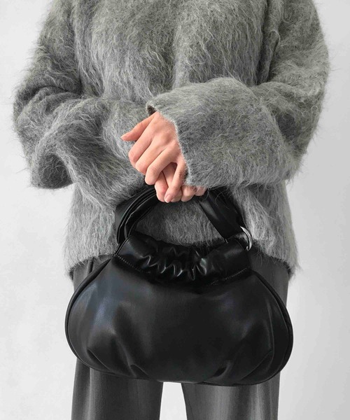 LE VERNIS(ル・ベルニ)の「LE VERNIS(ル・ベルニ)ジグリーPUminiバッグ(ハンドバッグ・レディース・ブラック/ベージュ・FREE)」の1枚目の写真