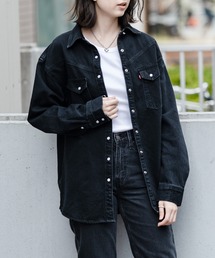Levi's/リーバイス DORSEY XL オーバーサイズ ウエスタンシャツ BLACK RINSE