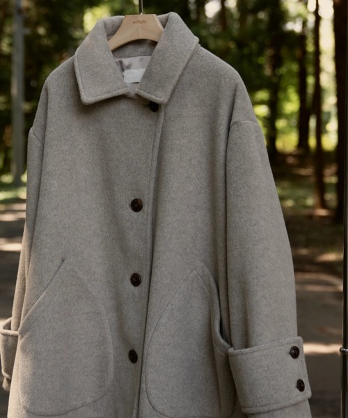 WILLFULLY（ウィルフリー）の「wool touch beaver short coat（ステン