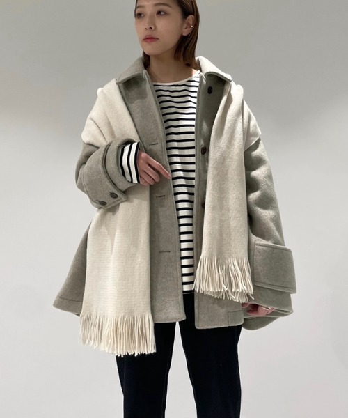 WILLFULLY（ウィルフリー）の「wool touch beaver short coat（ステン