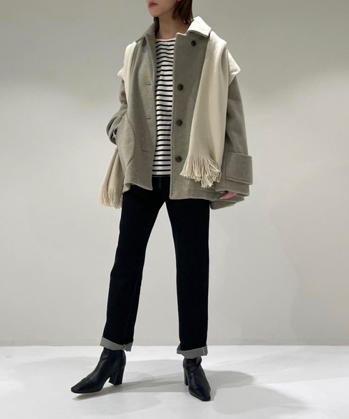 WILLFULLY（ウィルフリー）の「wool touch beaver short coat（ステン