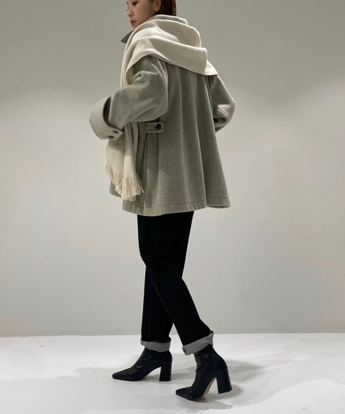 WILLFULLY（ウィルフリー）の「wool touch beaver short coat（ステン
