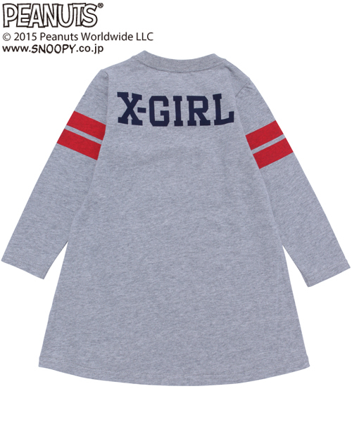 X-girl Stages(エックスガールステージス)の「L/S TEE DRESS SNOOPY TOUCH DOWN(12M~3T)(ワンピース・キッズ・ホワイト/アッシュ/ネイビー・12M/2T/3T)」の11枚目の写真