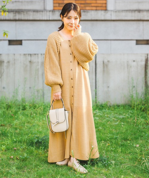 SLURR（スラ―）の「[yumi.×SLURR 受注生産]ボレロ+マルチWAYワンピースセット（ワンピース・レディース・ベージュ/ピンク系その他3・M/S）」の2枚目の写真