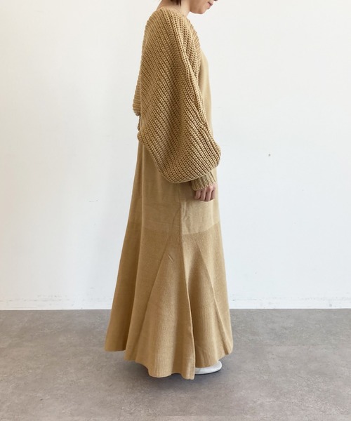 SLURR（スラ―）の「[yumi.×SLURR 受注生産]ボレロ+マルチWAYワンピースセット（ワンピース・レディース・ベージュ/ピンク系その他3・M/S）」の16枚目の写真