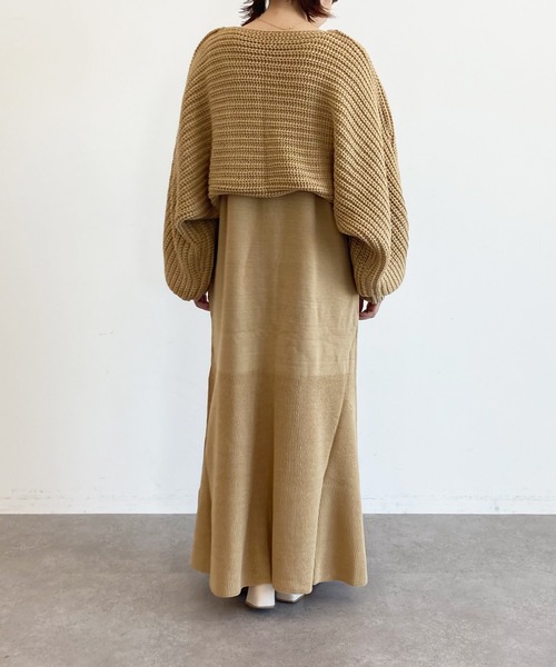 SLURR（スラ―）の「[yumi.×SLURR 受注生産]ボレロ+マルチWAYワンピースセット（ワンピース・レディース・ベージュ/ピンク系その他3・M/S）」の12枚目の写真