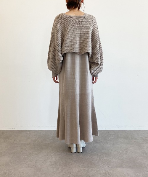 SLURR（スラ―）の「[yumi.×SLURR 受注生産]ボレロ+マルチWAYワンピースセット（ワンピース・レディース・ベージュ/ピンク系その他3・M/S）」の8枚目の写真