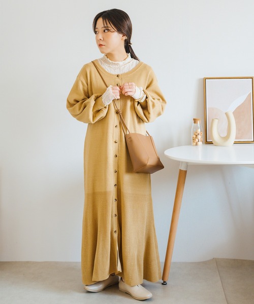 SLURR（スラ―）の「[yumi.×SLURR 受注生産]ボレロ+マルチWAYワンピースセット（ワンピース・レディース・ベージュ/ピンク系その他3・M/S）」の9枚目の写真