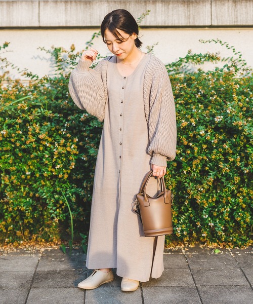 SLURR（スラ―）の「[yumi.×SLURR 受注生産]ボレロ+マルチWAYワンピースセット（ワンピース・レディース・ベージュ/ピンク系その他3・M/S）」の10枚目の写真