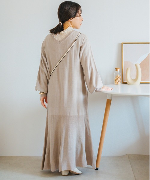 SLURR（スラ―）の「[yumi.×SLURR 受注生産]ボレロ+マルチWAYワンピースセット（ワンピース・レディース・ベージュ/ピンク系その他3・M/S）」の19枚目の写真