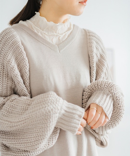 SLURR（スラ―）の「[yumi.×SLURR 受注生産]ボレロ+マルチWAYワンピースセット（ワンピース・レディース・ベージュ/ピンク系その他3・M/S）」の15枚目の写真