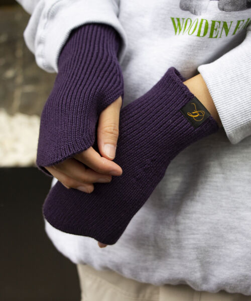 GLOSTER（グロスター）の「【GLOSTER/グロスター】抗ピリング リブニットアームカバー フィンガーレスグローブ（手袋・メンズ・ブラック/ベージュ/ネイビー/グレー/オレンジ/マスタード/バイオレット/キナリ・FREE）」の7枚目の写真
