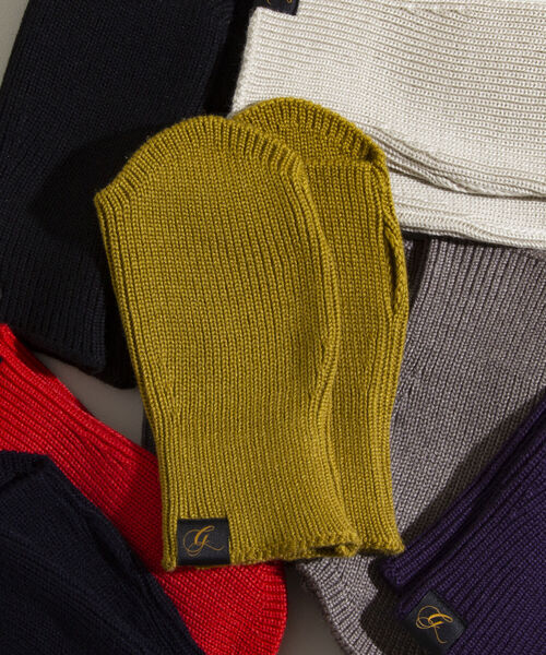 GLOSTER（グロスター）の「【GLOSTER/グロスター】抗ピリング リブニットアームカバー フィンガーレスグローブ（手袋・メンズ・ブラック/ベージュ/ネイビー/グレー/オレンジ/マスタード/バイオレット/キナリ・FREE）」の8枚目の写真