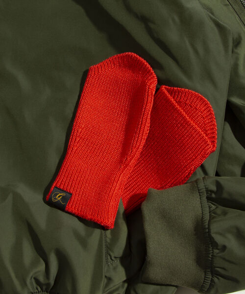 GLOSTER（グロスター）の「【GLOSTER/グロスター】抗ピリング リブニットアームカバー フィンガーレスグローブ（手袋・メンズ・ブラック/ベージュ/ネイビー/グレー/オレンジ/マスタード/バイオレット/キナリ・FREE）」の19枚目の写真