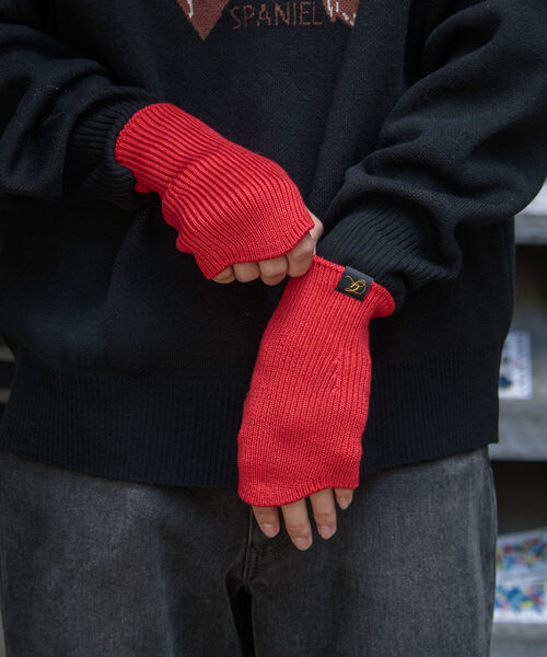 GLOSTER（グロスター）の「【GLOSTER/グロスター】抗ピリング リブニットアームカバー フィンガーレスグローブ（手袋・メンズ・ブラック/ベージュ/ネイビー/グレー/オレンジ/マスタード/バイオレット/キナリ・FREE）」の10枚目の写真