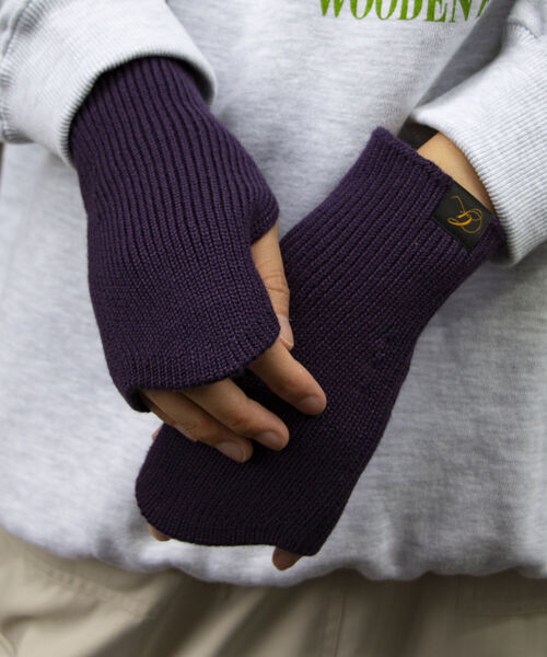 GLOSTER（グロスター）の「【GLOSTER/グロスター】抗ピリング リブニットアームカバー フィンガーレスグローブ（手袋・メンズ・ブラック/ベージュ/ネイビー/グレー/オレンジ/マスタード/バイオレット/キナリ・FREE）」の21枚目の写真