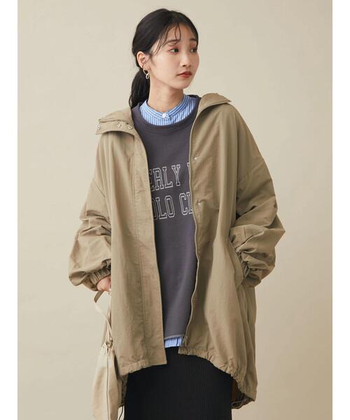 CRAFT STANDARD BOUTIQUE(クラフトスタンダードブティック)の「ミドル丈モンスターパーカー(その他アウター・レディース・カーキ/ブラック・M)」の4枚目の写真