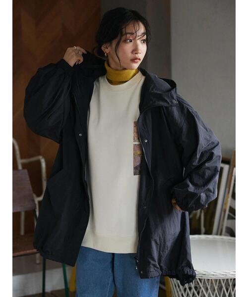 CRAFT STANDARD BOUTIQUE(クラフトスタンダードブティック)の「ミドル丈モンスターパーカー(その他アウター・レディース・カーキ/ブラック・M)」の14枚目の写真