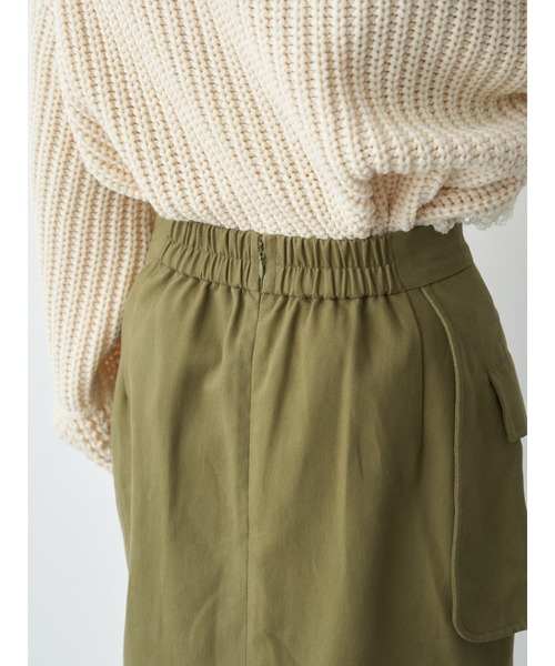 earth music&ecology（アースミュージックアンドエコロジー）の「アウトポケットスカート（スカート・レディース・カーキ/ブラック・FREE）」の15枚目の写真