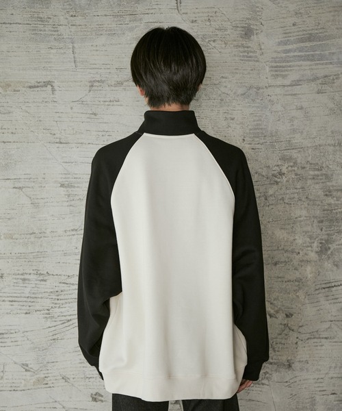 iisy（イージー）の「iisy / ハーフジップスウェット（スウェット・メンズ・ブラック/キナリ/ブラック系その他2・L/S/M）」の10枚目の写真