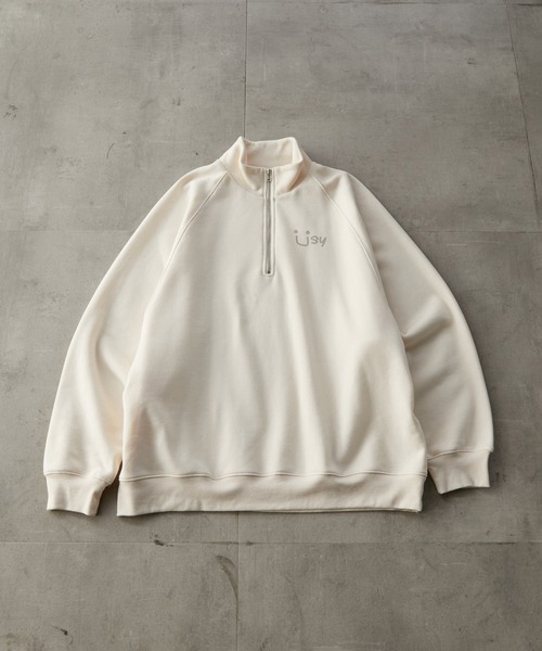 iisy（イージー）の「iisy / ハーフジップスウェット（スウェット・メンズ・ブラック/キナリ/ブラック系その他2・L/S/M）」の7枚目の写真