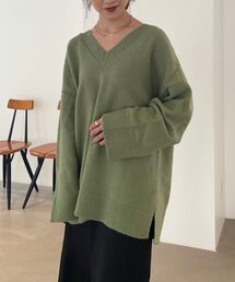 MAJESTIC LEGON | FruityカラーVニット(ニット/セーター)