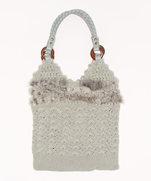 GGD SELECT（ジージーディー　セレクト）の「ラビットファートートバック（トートバッグ・レディース・グレー・FREE）」の4枚目の写真