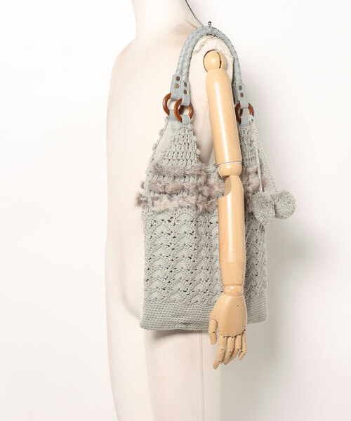 GGD SELECT（ジージーディー　セレクト）の「ラビットファートートバック（トートバッグ・レディース・グレー・FREE）」の5枚目の写真