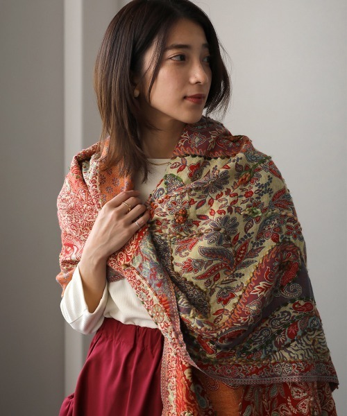 Bou Jeloud(ブージュルード)の「インド刺繍ストール(ストール/ショール・レディース・ブルー/ベージュ/パープル/ネイビー・ONESIZE)」の11枚目の写真