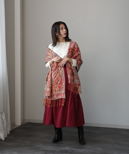 Bou Jeloud(ブージュルード)の「インド刺繍ストール(ストール/ショール・レディース・ブルー/ベージュ/パープル/ネイビー・ONESIZE)」の18枚目の写真