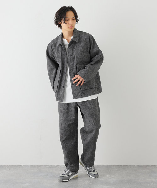 BAMBOO SHOOTS（バンブーシュート）の「【BAMBOO SHOOTS / バンブーシュート】WORK JACKET - TWIST YARN OX（ブルゾン・メンズ・ブラック系その他・LARGE/MEDIUM）」の2枚目の写真