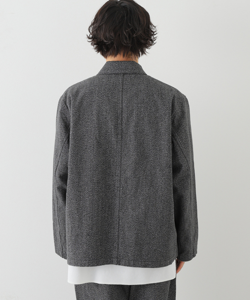 BAMBOO SHOOTS（バンブーシュート）の「【BAMBOO SHOOTS / バンブーシュート】WORK JACKET - TWIST YARN OX（ブルゾン・メンズ・ブラック系その他・LARGE/MEDIUM）」の5枚目の写真