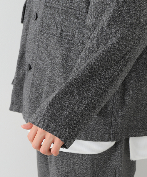 BAMBOO SHOOTS（バンブーシュート）の「【BAMBOO SHOOTS / バンブーシュート】WORK JACKET - TWIST YARN OX（ブルゾン・メンズ・ブラック系その他・LARGE/MEDIUM）」の9枚目の写真