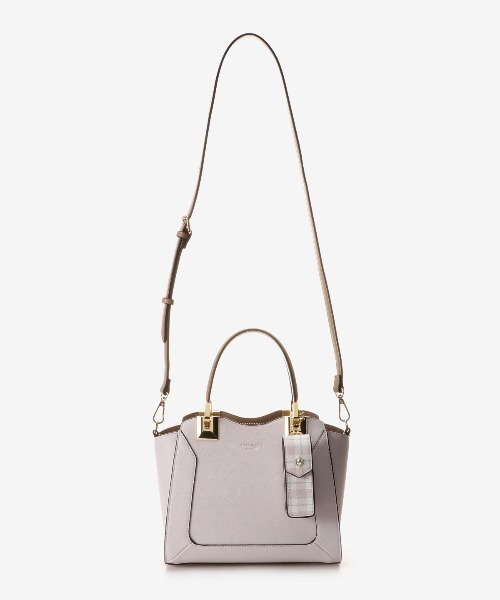 & chouette(アンドシュエット)の「リップケース付きハンドル金具トート(ハンドバッグ・レディース・オフホワイト/ライトブルー/ラベンダー・FREE)」の21枚目の写真